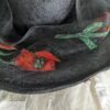 1920s raffia hat with poppies