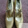 1950s Christian Dior gold shoes