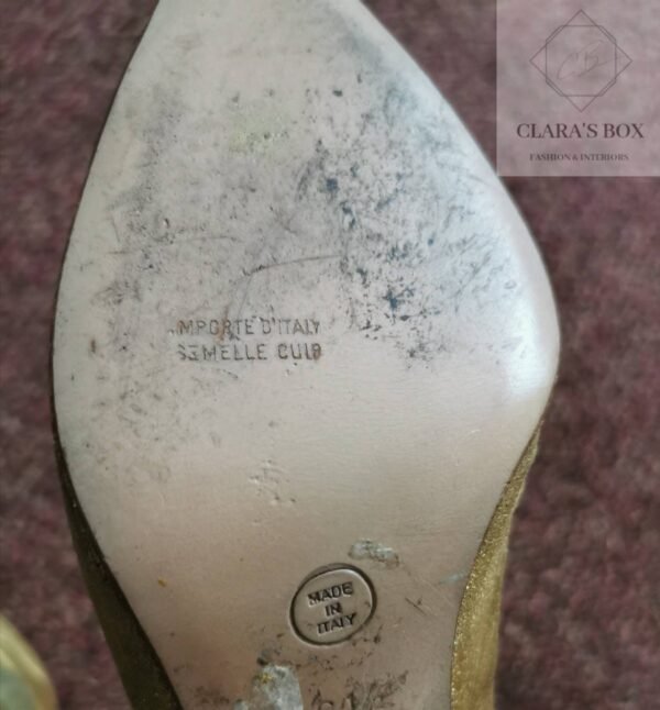 1950s Christian Dior gold shoes