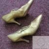 1950s Christian Dior gold shoes