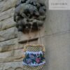 19th century beaded leather purse, Georgian, image of a hound