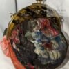 Art Deco lame and velvet purse