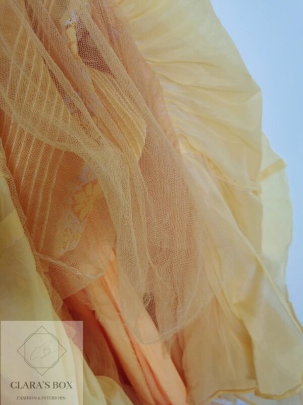 1970s orange Gunne Sax Style maxi dress