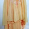 1970s orange Gunne Sax Style maxi dress